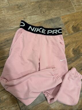 Nike Pink Kids Jogger Sweatpants with Branded Waistband
